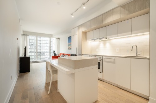 Cuisine - 1805-1288 Rue St-Antoine O., Montréal (Ville-Marie), QC - Indoor Photo Showing Kitchen