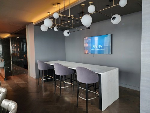 Salle communautaire - 1805-1288 Rue St-Antoine O., Montréal (Ville-Marie), QC - Indoor Photo Showing Dining Room