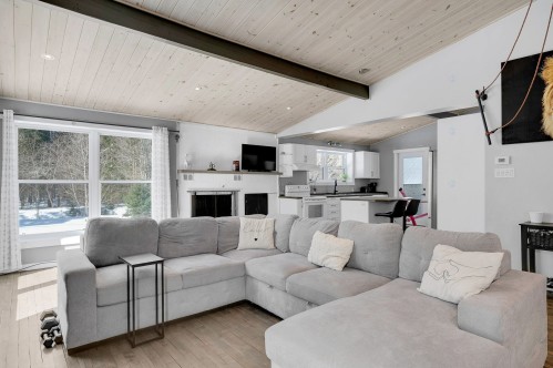 Salon - 641 Ch. David, Lac-Supérieur, QC - Indoor Photo Showing Living Room