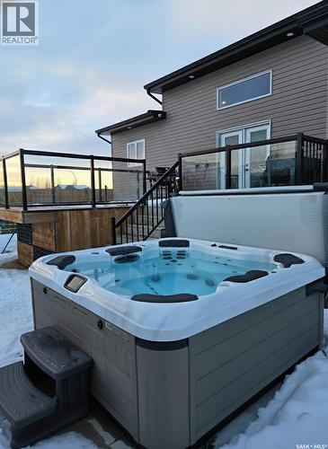 9 Carl Drive, Meadow Lake, SK - Outdoor With Deck Patio Veranda With Exterior