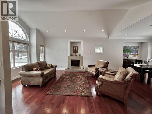 5132 Eagle Place, Terrace, BC - Indoor Photo Showing Living Room With Fireplace