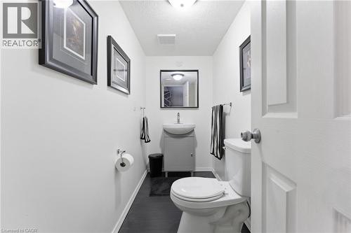 Bathroom featuring vanity and a textured ceiling - 208 Templewood Drive, Kitchener, ON - Indoor Photo Showing Other Room