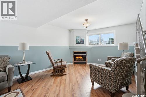 1002 Pezer Crescent, Saskatoon, SK - Indoor Photo Showing Living Room With Fireplace