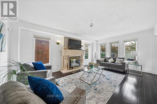 1031 Blueheron Boulevard, Mississauga, ON - Indoor Photo Showing Living Room With Fireplace