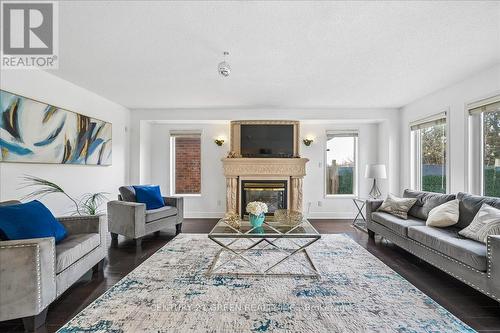 1031 Blueheron Boulevard, Mississauga, ON - Indoor Photo Showing Living Room With Fireplace