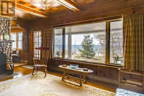 Living Room View - 750 Tiny Beaches Road S, Tiny, ON - Indoor With Fireplace
