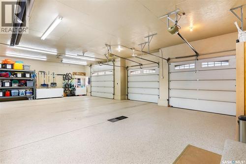 15 Meadow Bay, Lumsden, SK - Indoor Photo Showing Garage