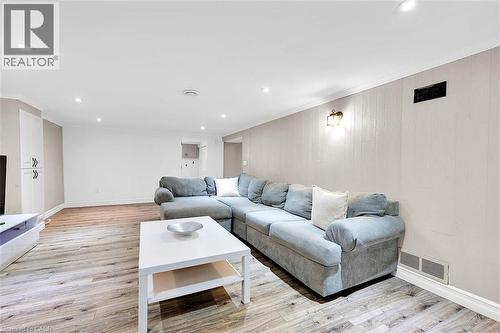 28 Marion Crescent, Dundas, ON - Indoor Photo Showing Living Room With Fireplace