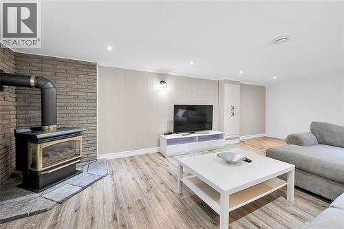 28 Marion Crescent, Dundas, ON - Indoor Photo Showing Living Room With Fireplace