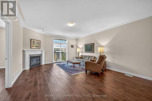 18 Ecker Lane, Hamilton, ON - Indoor Photo Showing Living Room With Fireplace