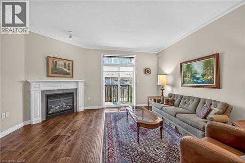 18 Ecker Lane, Hamilton, ON - Indoor Photo Showing Living Room With Fireplace