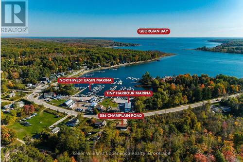 556 Champlain Road, Tiny, ON - Outdoor With Body Of Water With View