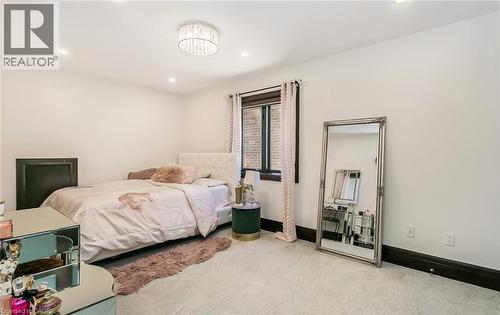 Bedroom featuring light carpet and recessed lighting - 24 Jacob Gingrich Drive, Kitchener, ON - Indoor Photo Showing Bedroom