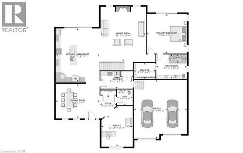 View of home floor plan - 24 Jacob Gingrich Drive, Kitchener, ON - Other