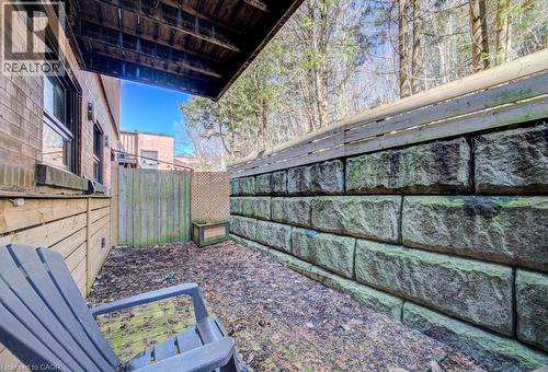View of fenced yard - 85 Spruce Street Unit# 103, Cambridge, ON - Outdoor