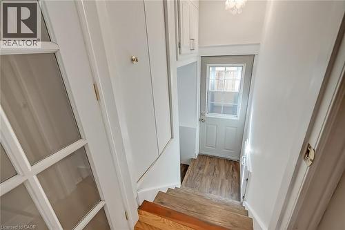Staircase with wood finished floors - 220 Townsend Avenue, Burlington, ON - Indoor Photo Showing Other Room