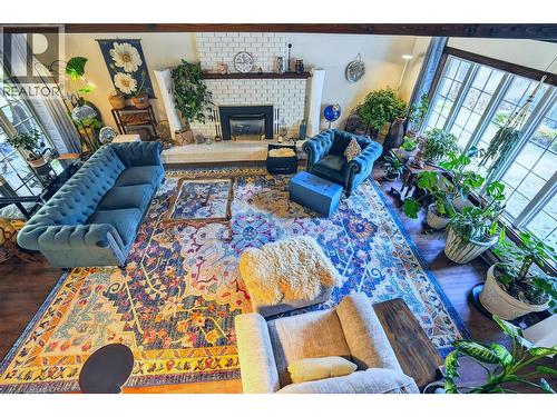 6119 Pippers Lane, Nelson, BC - Indoor Photo Showing Living Room With Fireplace