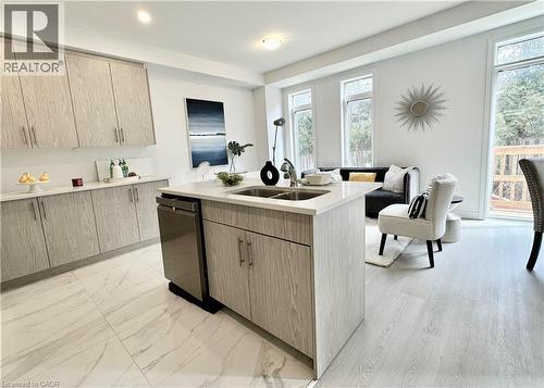 15 Davinci Boulevard, Hamilton, ON - Indoor Photo Showing Kitchen With Double Sink