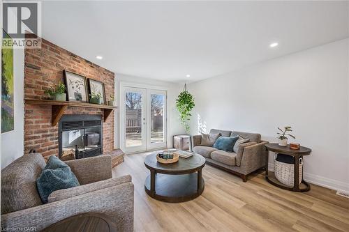 37 Enfield Drive, Cambridge, ON - Indoor Photo Showing Living Room With Fireplace