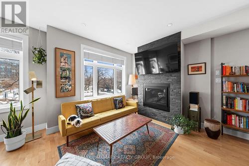 175 Armstrong Street, Ottawa, ON - Indoor Photo Showing Living Room With Fireplace