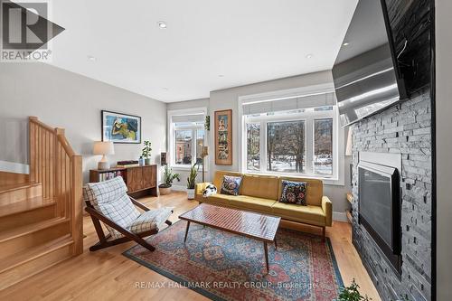 175 Armstrong Street, Ottawa, ON - Indoor Photo Showing Living Room With Fireplace