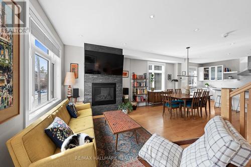 175 Armstrong Street, Ottawa, ON - Indoor Photo Showing Living Room With Fireplace