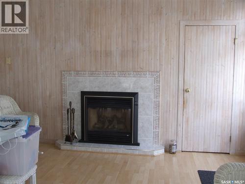 301 5Th Street W, Leader, SK - Indoor Photo Showing Living Room With Fireplace
