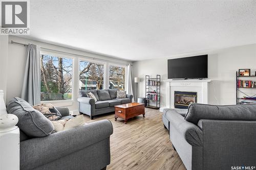 1321 Prince Crescent, Moose Jaw, SK - Indoor Photo Showing Living Room With Fireplace