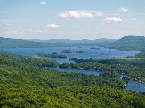 Photo aérienne - 321 Ch. Du Versant, Saint-Donat, QC - Outdoor With Body Of Water With View