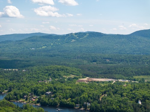 Photo aérienne - 321 Ch. Du Versant, Saint-Donat, QC - Outdoor With Body Of Water With View