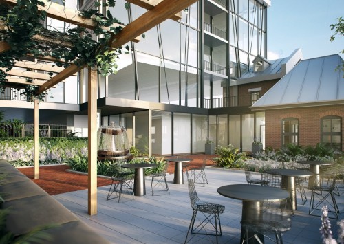 Courtyard - 1103-175 Rue De La Montagne, Montréal (Le Sud-Ouest), QC - Outdoor