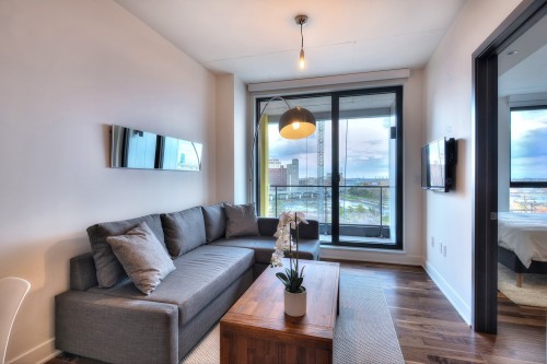 Living Room - 1103-175 Rue De La Montagne, Montréal (Le Sud-Ouest), QC - Indoor Photo Showing Living Room