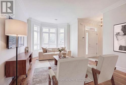 Living Room virtually staged - 66 Compass Way, Mississauga, ON - Indoor Photo Showing Living Room