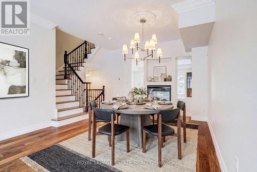 Dining Room virtually staged - 66 Compass Way, Mississauga, ON - Indoor Photo Showing Dining Room