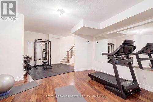 Basement Gym/Rec Room virtually staged - 66 Compass Way, Mississauga, ON - Indoor Photo Showing Gym Room