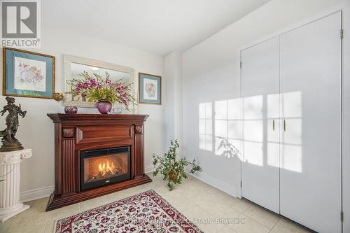 4th Bedroom with Large Window & Closet - 6330 Lorca Crescent, Mississauga, ON - Indoor Photo Showing Living Room With Fireplace