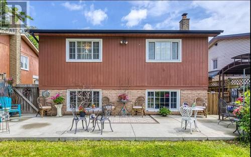 Large Concrete Back Yard Patio - 6330 Lorca Crescent, Mississauga, ON - Outdoor With Exterior