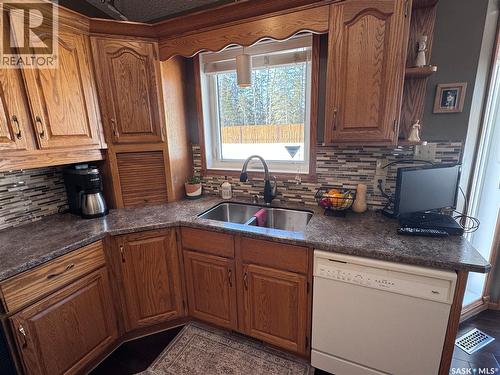 930 Sinotte Crescent, La Ronge, SK - Indoor Photo Showing Kitchen With Double Sink