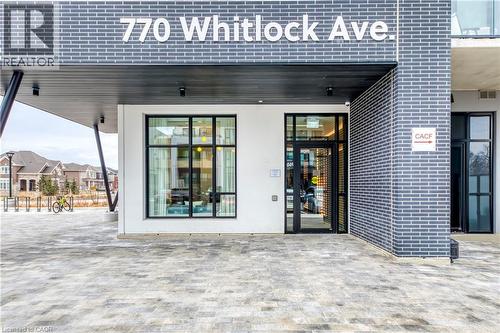 Doorway to property featuring a patio area - 770 Whitlock Avenue Unit# 606, Milton, ON - Outdoor