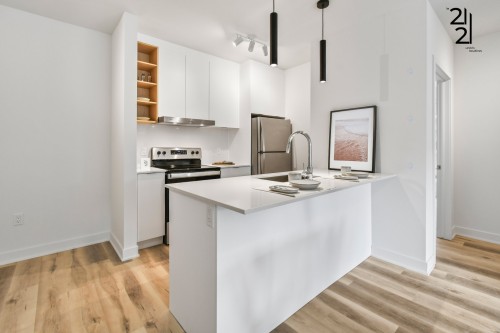 Kitchen - 106-2121 Av. Papineau, Montréal (Ville-Marie), QC - Indoor Photo Showing Kitchen With Upgraded Kitchen