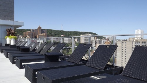 Pool - 906-1414 Rue Chomedey, Montréal (Ville-Marie), QC - Outdoor With Exterior