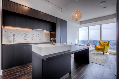 Cuisine - 2503-1188 Rue St-Antoine O., Montréal (Ville-Marie), QC - Indoor Photo Showing Kitchen