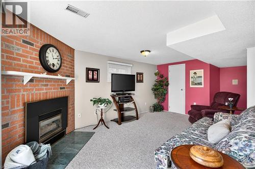 3130 Driftwood Drive, Burlington, ON - Indoor Photo Showing Living Room With Fireplace