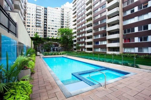 Pool - 225-3475 Rue De La Montagne, Montréal (Ville-Marie), QC - Outdoor With In Ground Pool