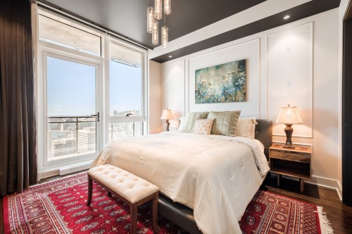 Chambre à coucher - 3802-1188 Av. Union, Montréal (Ville-Marie), QC - Indoor Photo Showing Bedroom