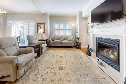 1 Althorp Way, Markham, ON - Indoor Photo Showing Living Room With Fireplace