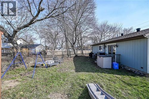 Fenced backyard with a playground - 703 Dunn Avenue, Hamilton, ON - Outdoor