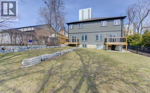 Rear view of property featuring a deck - 113 Walter Street, Kitchener, ON - Outdoor
