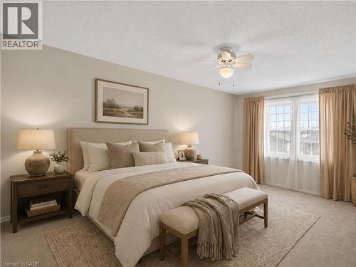 Virtually Staged / Enhanced - 86 Rita Avenue, Hamilton, ON - Indoor Photo Showing Bedroom