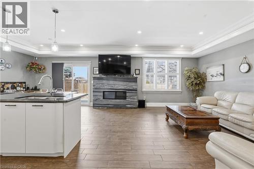5 Arden Avenue, Hamilton, ON - Indoor Photo Showing Living Room With Fireplace